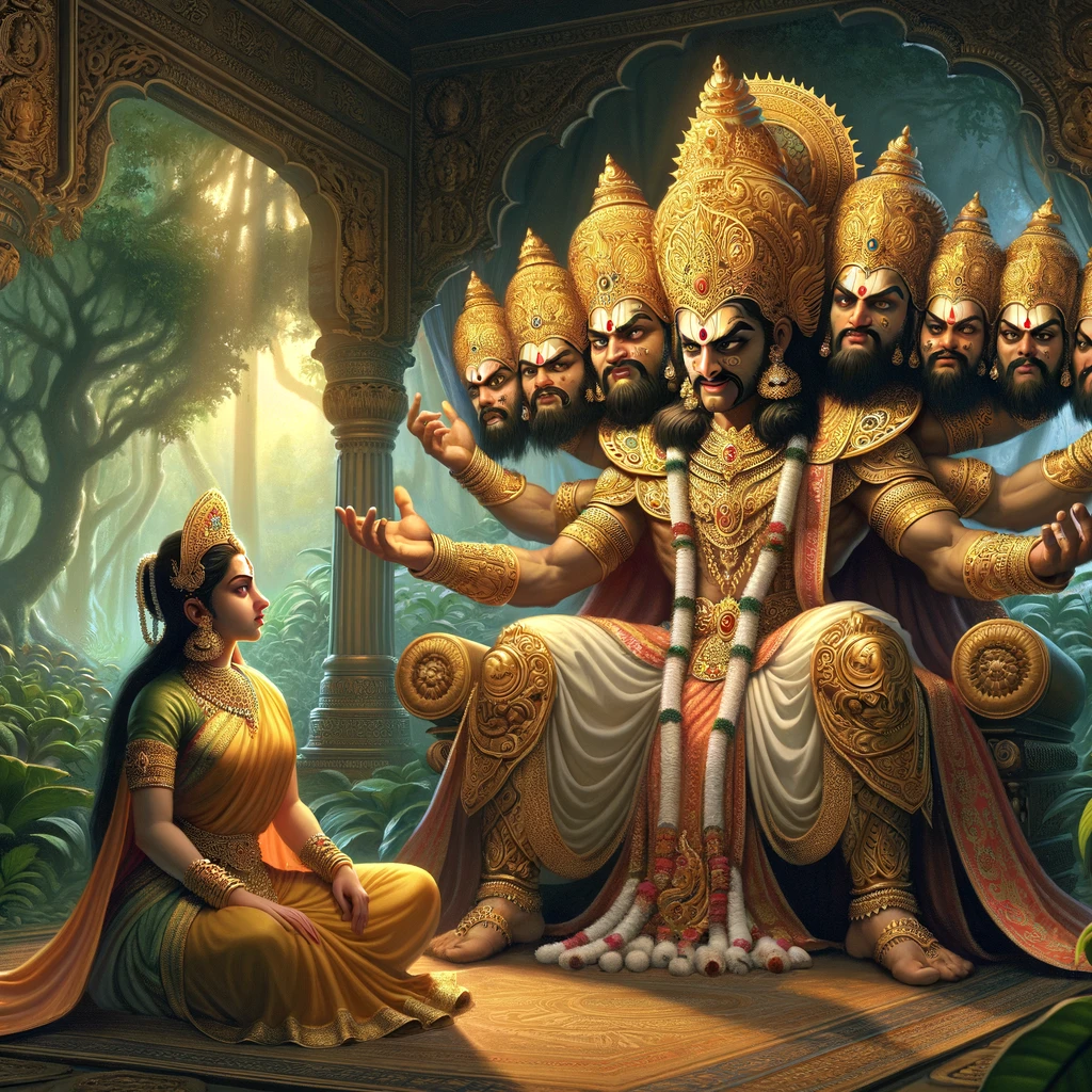 Ravana Gives Sita Two Months to Decide